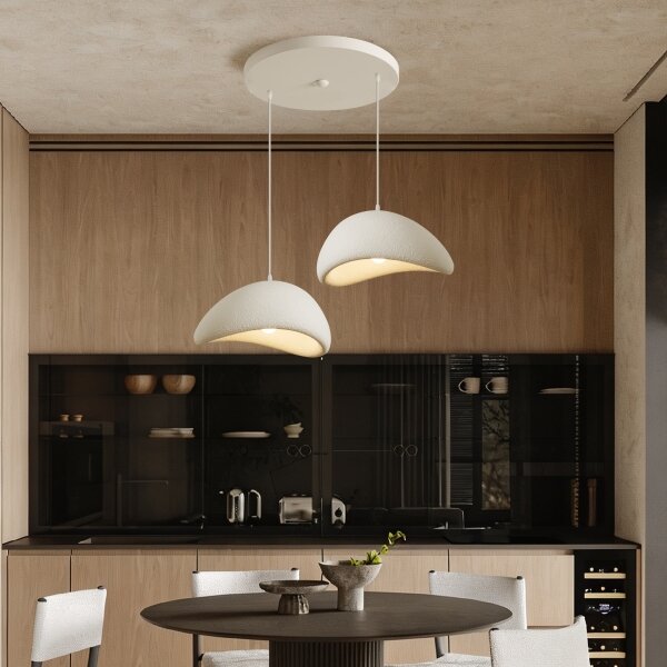 BRILAGI - Lampadario a sospensione con cavo WABI SABI 2xE27/60W/230V bianco