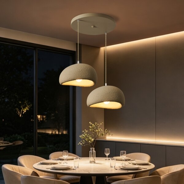 BRILAGI - Lampadario sospeso con cavo WABI SABI 2xE27/60W/230V bianco