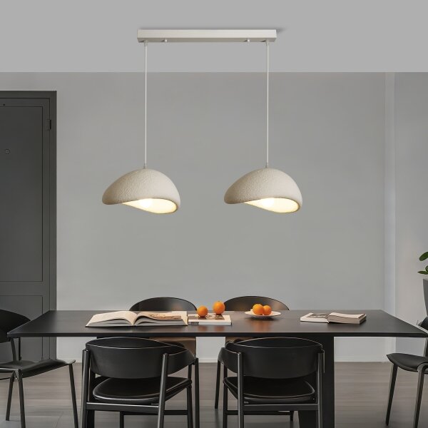 BRILAGI - Lampadario sospeso su cavo WABI SABI 2xE27/60W/230V bianco
