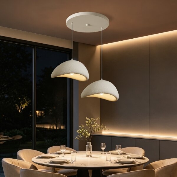 BRILAGI - Lampadario a sospensione con cavo WABI SABI 2xE27/60W/230V bianco