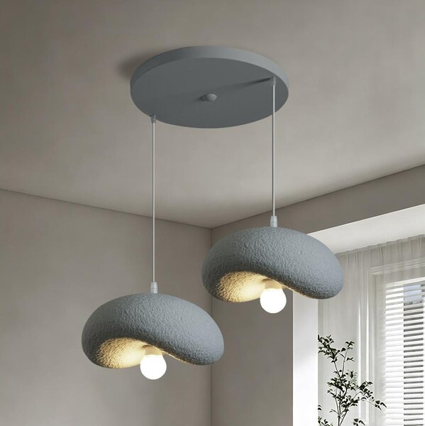 BRILAGI - Lampadario a sospensione su cavo WABI SABI 2xE27/60W/230V grigio