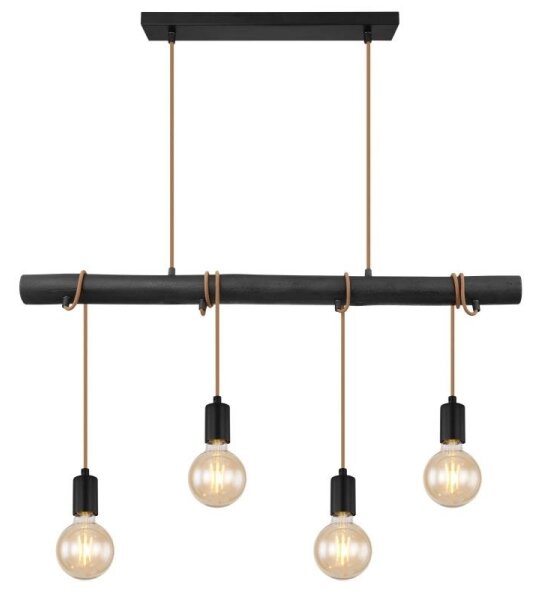 Globo 15459-4H - Lampadario a sospensione con filo LEO 4xE27/60W/230V