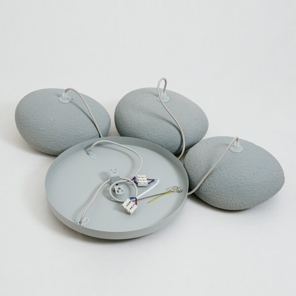 BRILAGI - Lampada a sospensione su cavo WABI SABI 3xE27/60W/230V grigio