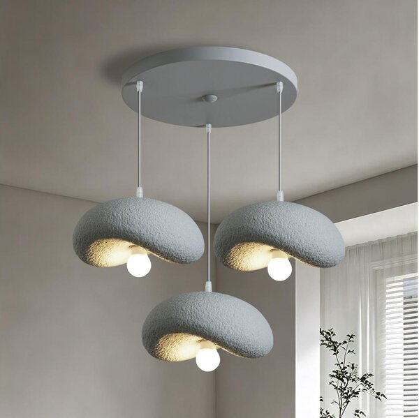 BRILAGI - Lampada a sospensione su cavo WABI SABI 3xE27/60W/230V grigio