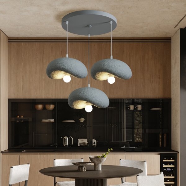 BRILAGI - Lampada a sospensione su cavo WABI SABI 3xE27/60W/230V grigio