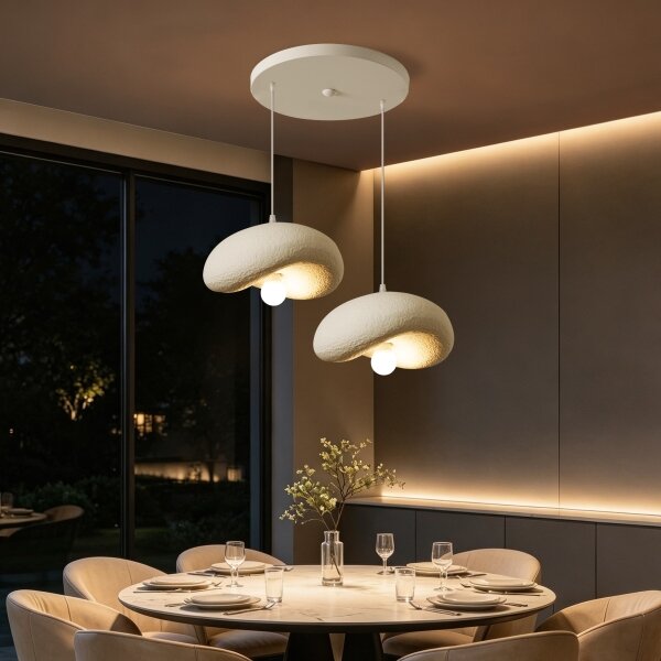 BRILAGI - Lampadario a cavo WABI SABI 2xE27/60W/230V bianco