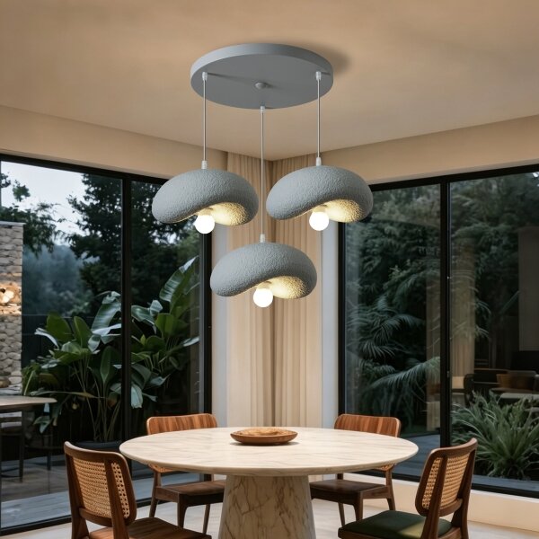 BRILAGI - Lampada a sospensione su cavo WABI SABI 3xE27/60W/230V grigio