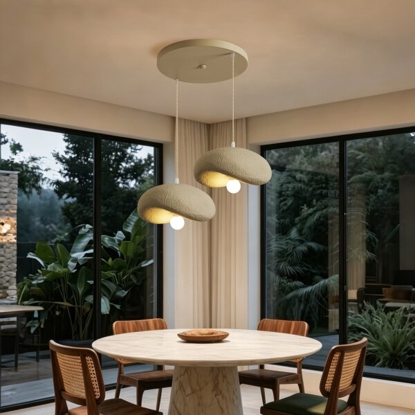 BRILAGI - Lampadario su cavo WABI SABI 2xE27/60W/230V beige