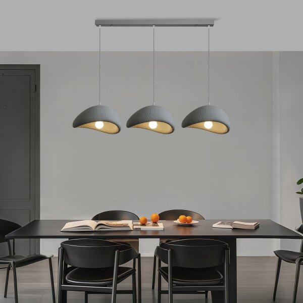 BRILAGI - Lampadario a sospensione su cavo WABI SABI 3xE27/60W/230V grigio