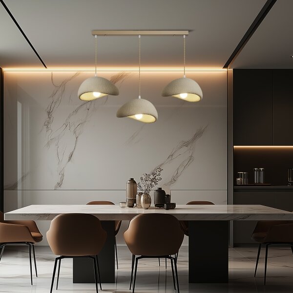 BRILAGI - Lampadario sospeso con cavo WABI SABI 3xE27/60W/230V beige