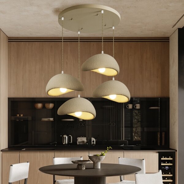 BRILAGI - Lampada a sospensione con cavo WABI SABI 4xE27/60W/230V beige