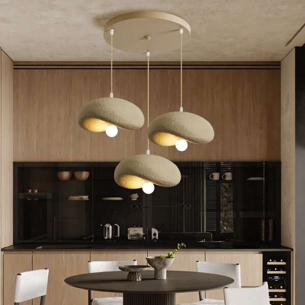 BRILAGI - Lampadario con cavo WABI SABI 3xE27/60W/230V beige