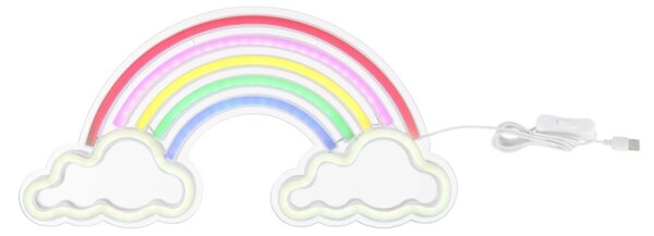 Globo 28056 - Decorazione LED da parete RAINY LED/3W/USB arcobaleno