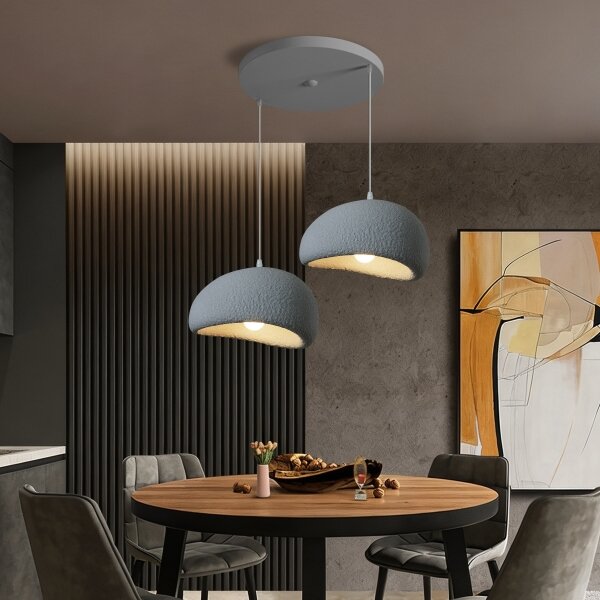 BRILAGI - Lampada a sospensione su cavo WABI SABI 2xE27/60W/230V grigia