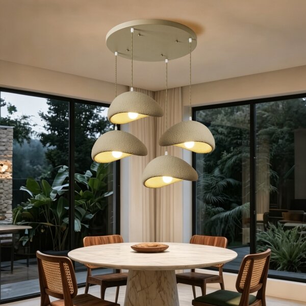 BRILAGI - Lampada a sospensione con cavo WABI SABI 4xE27/60W/230V beige