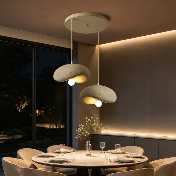 BRILAGI - Lampadario su cavo WABI SABI 2xE27/60W/230V beige