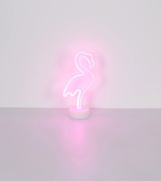 Globo 28064 - Decorazione da tavolo LED Neon FLAMINGO LED/2W/3xAA