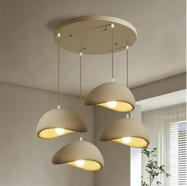 BRILAGI - Lampada a sospensione con cavo WABI SABI 4xE27/60W/230V beige