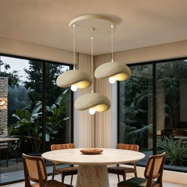 BRILAGI - Lampadario con cavo WABI SABI 3xE27/60W/230V beige