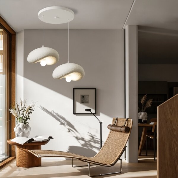 BRILAGI - Lampadario a cavo WABI SABI 2xE27/60W/230V bianco