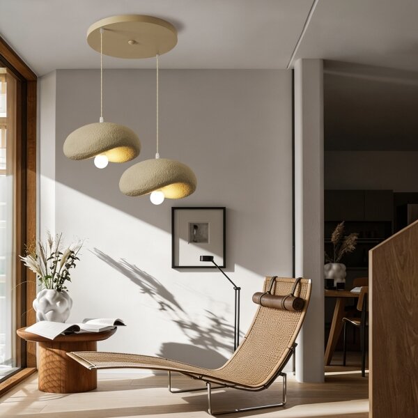 BRILAGI - Lampadario su cavo WABI SABI 2xE27/60W/230V beige