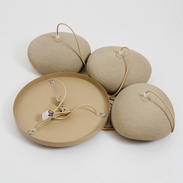 BRILAGI - Lampadario con cavo WABI SABI 3xE27/60W/230V beige