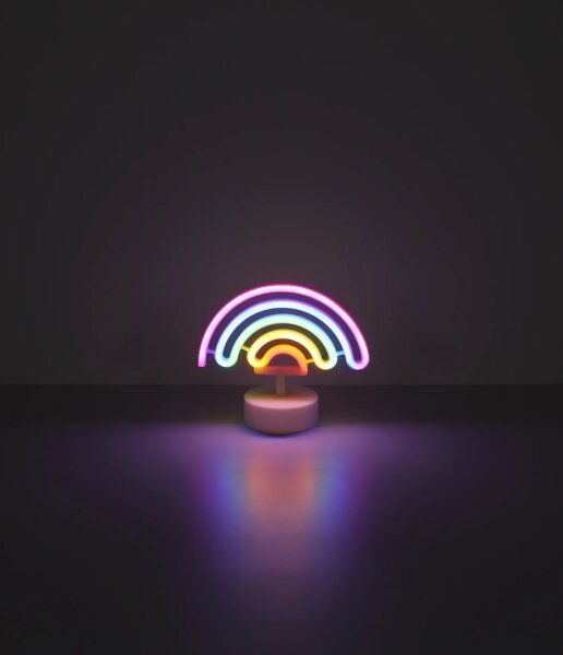 Globo 28063 - Decorazione da tavolo LED Neon PELANGI LED/2W/3xAA arcobaleno
