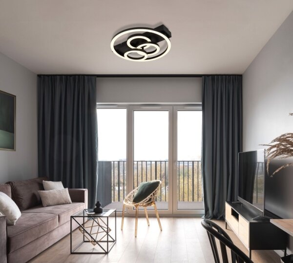 Globo 48040-40 - Lampada da soffitto LED dimmerabile DARRYL I 40W/230V, misure 35x33 cm + telecomando