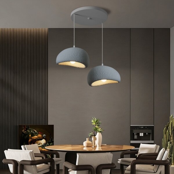 BRILAGI - Lampada a sospensione su cavo WABI SABI 2xE27/60W/230V grigia