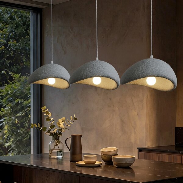 BRILAGI - Lampadario a sospensione su cavo WABI SABI 3xE27/60W/230V grigio