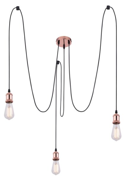 Globo A32-3 - Lampadario a sospensione con filo OLIVER 3xE27/40W/230V ragno
