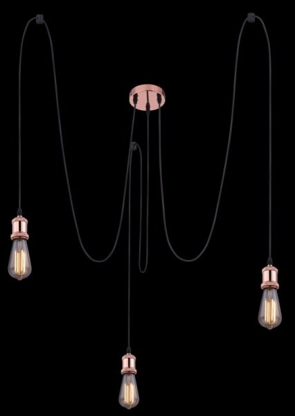 Globo A32-3 - Lampadario a sospensione con filo OLIVER 3xE27/40W/230V ragno