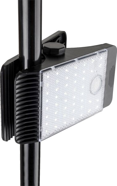 Lampada solare LED con sensore CLIPS LED/4W/1200 mAh 3,7V IP44 nero