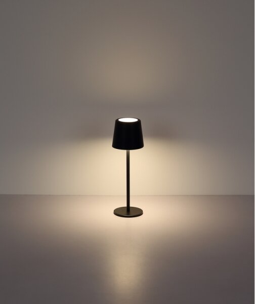 Globo 58482B-LED Lampada da tavolo ricaricabile da esterno dimmerabile VAN. 2W/5V 2200mAh IP44 nero
