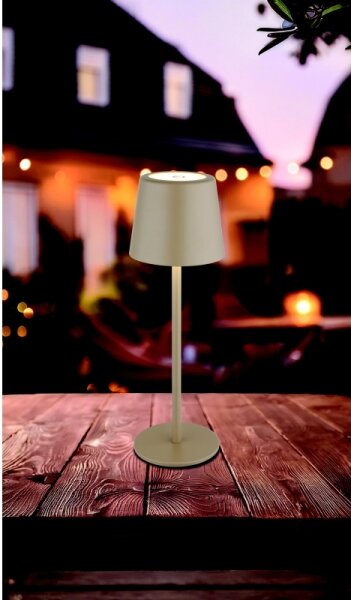 Globo - Lampada da tavolo LED Dimmerabile per esterni LED/2W/5V 3000/4000/6000K 2200 mAh IP44 crema