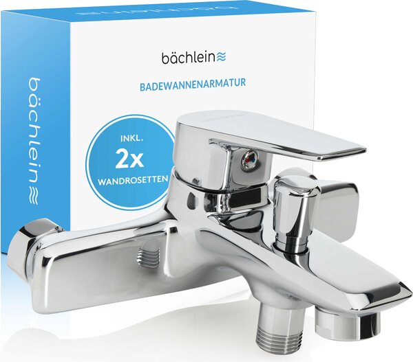 Miscelatore universale per vasca Bächlein cromo - set completo di miscelatori per vasca con tutti gli accessori, miscelatore monocomando per vasca, miscelatore per vasca, rubinetto per vasca, miscelatore per vasca da appoggio