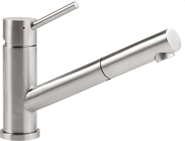 Robinetterie de cuisine Villeroy & Boch Como Shower, basse pression, saillie 212mm, pivotement 120°, douchette extractible, 925211LC, 925211LC