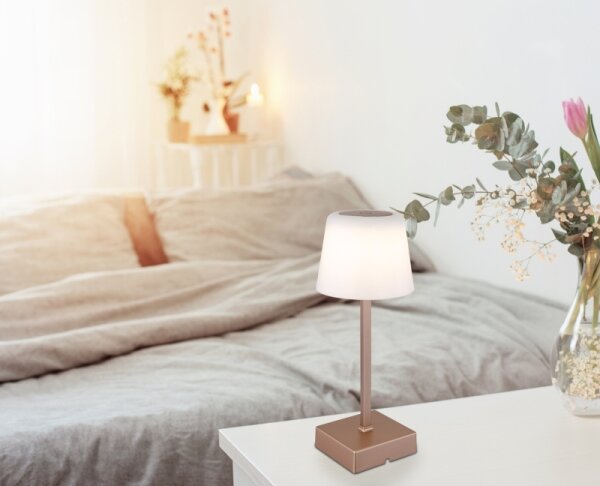Globo 28061CH - Lampada da tavolo LED XAYDEN 2W 5V 800mAh beige touch