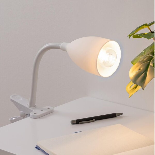 Atmosphera - Lampada con morsetto SILY 1xE14/7W/230V bianco
