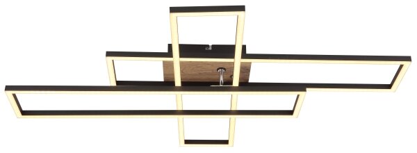 Globo 67208-40 - Plafoniera LED DAKARI LED/40W/230V 3000K 60x80 cm nero