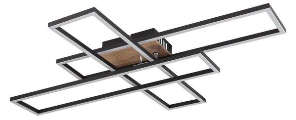 Globo 67208-40 - Plafoniera LED DAKARI LED/40W/230V 3000K 60x80 cm nero