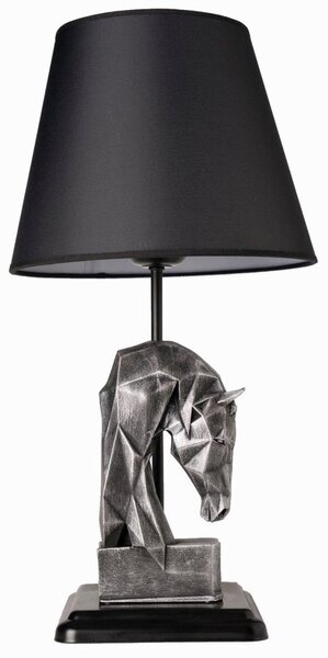 Lampada da tavolo 1xE27/40W/230V nero/argento