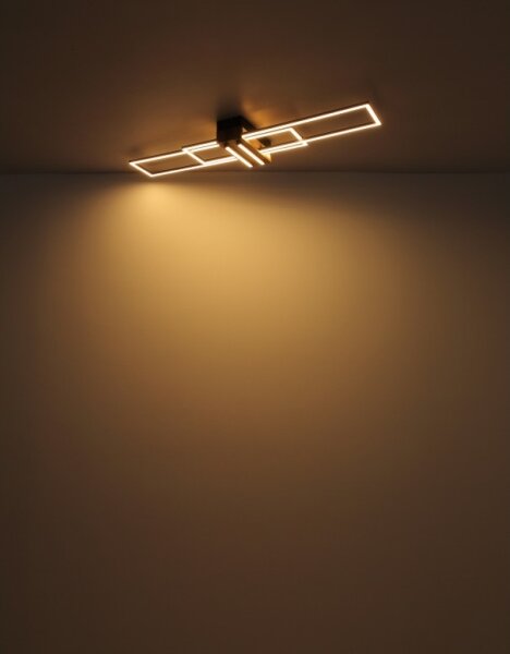 Globo 67208-40N - Plafoniera LED DAKARI LED/40W/230V 3000K 25x100 cm nero