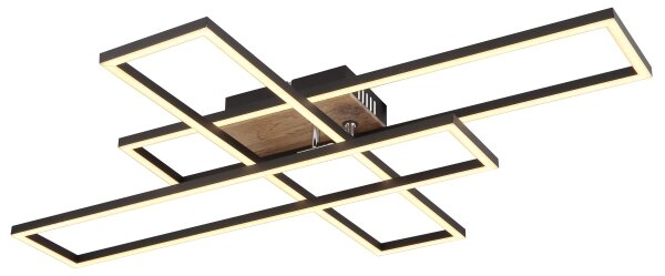 Globo 67208-40 - Plafoniera LED DAKARI LED/40W/230V 3000K 60x80 cm nero