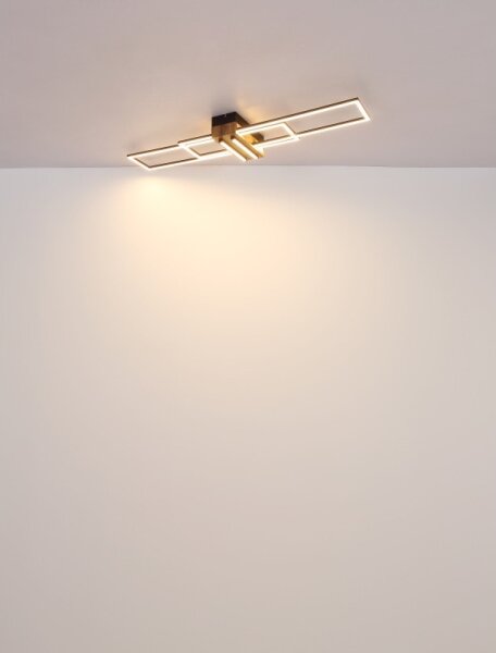 Globo 67208-40N - Plafoniera LED DAKARI LED/40W/230V 3000K 25x100 cm nero