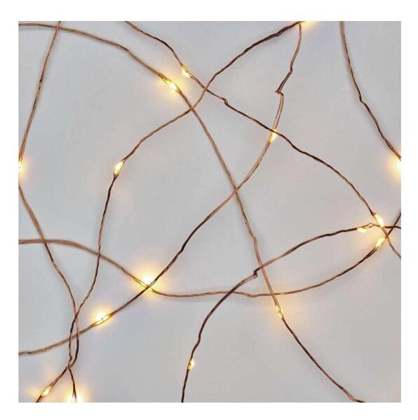 Catena luminosa LED per esterni 100xLED/15m IP44, bianco caldo