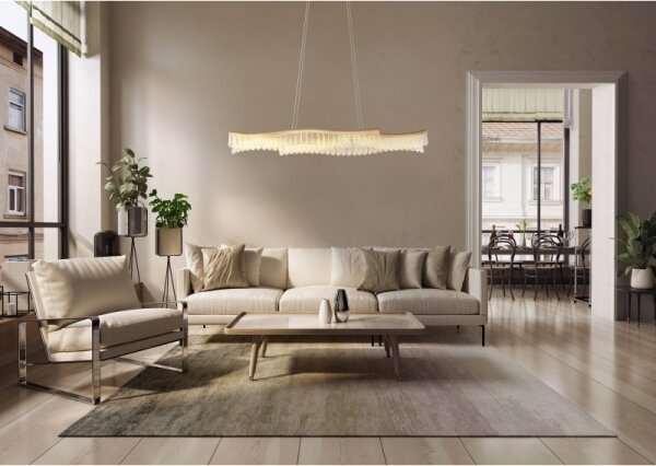 Globo 67348HG - Lampadario LED a sospensione con filo JULIET LED/35W/230V 3200K oro