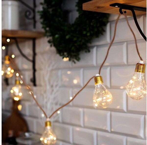 Brilagi - Catena decorativa a LED 10xLED/3xAA 1,8m bianco caldo