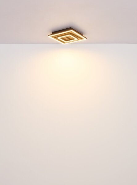 Globo 67345D - Lampada LED da soffitto WOODY LED/18W/230V 3000K 30x30 cm
