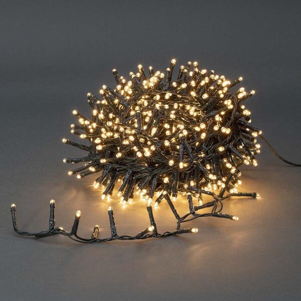 Nedis CLCC560 - Catena a LED per esterni 560 LED/7 funzioni 14 m IP44 bianco caldo
